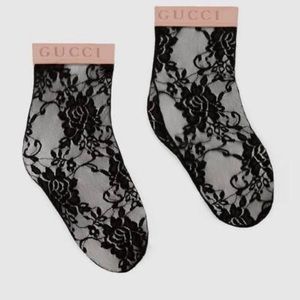 Gucci floral lace ankle socks